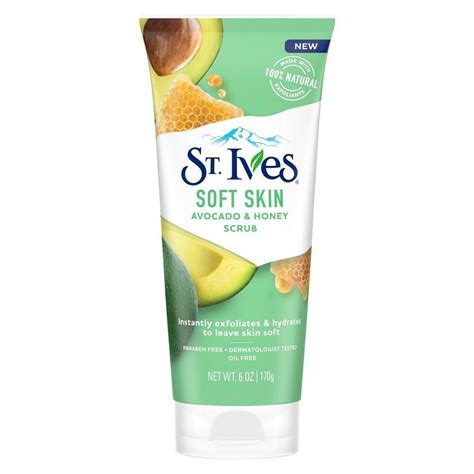 St Ives Soft Skin Face Scrub Avocado And Honey G Focallure