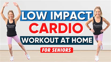 Low Impact Cardio Workout For Seniors At Home 12 Min Caroline Jordan