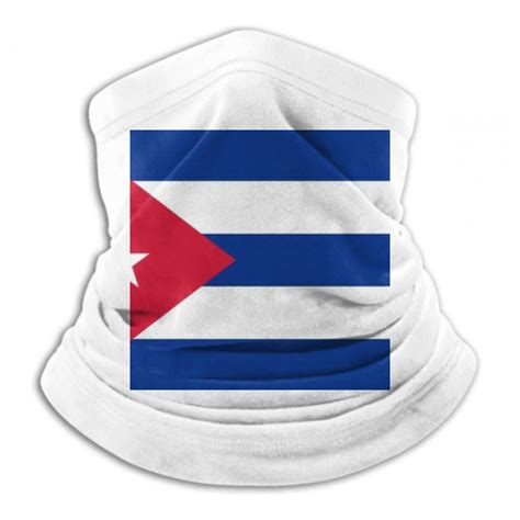 Cuba National Flag North America Country Neck Gaiter Warmer Scarf