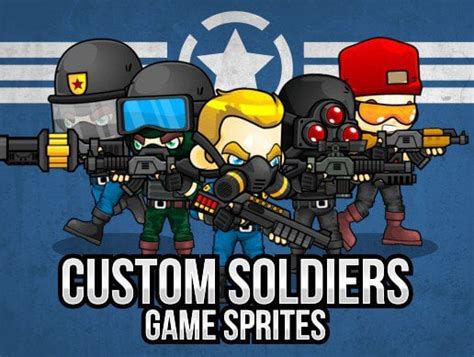 Custom Soldiers Game Sprites A Pack That Contains Fully
