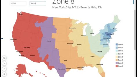 Usps Zone Map Zip Code To City Look Up Youtube