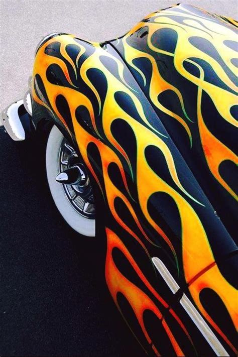 Pin By Jeff Barnes On Flames Car Painting Hot Rods Kustom Paint