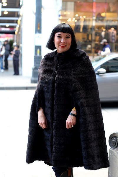 Downtown Seattle Fashion Trend Setter Fur Coat