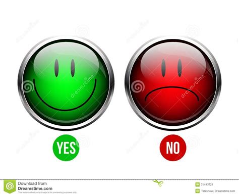 Yes No Button Stock Image Image 31443721