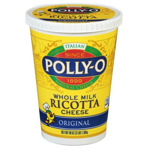Polly O Original Whole Milk Ricotta Cheese 48 Oz Ralphs