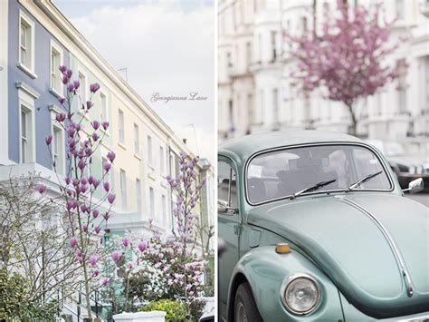 Nowhere does pretty little pastel houses like notting hill. A Tale of Two Cities in Spring