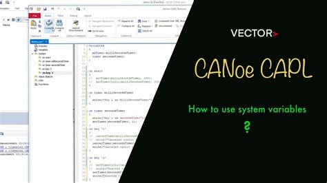Canoe Capl How To Use System Variables Youtube