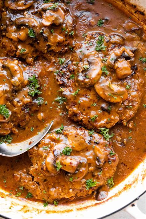 Easy Salisbury Steak Recipe With Mushroom Gravy Diethood