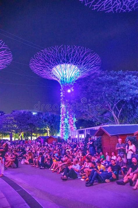 SINGAPORE JANUARY 1ST 2020 Garden Rhapsody Light Shows In The