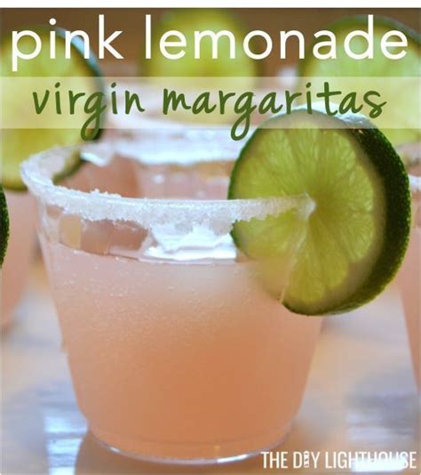 Recipe For Pink Lemonade Virgin Margaritas With Ingredients And