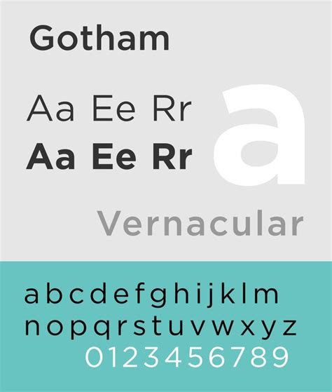 Gotham Font Typeface Gotham