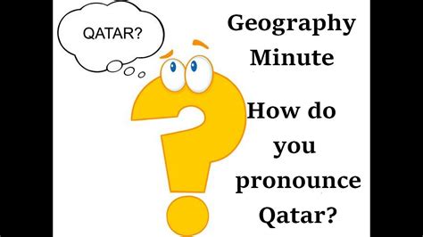 How Do You Pronounce Qatar Youtube