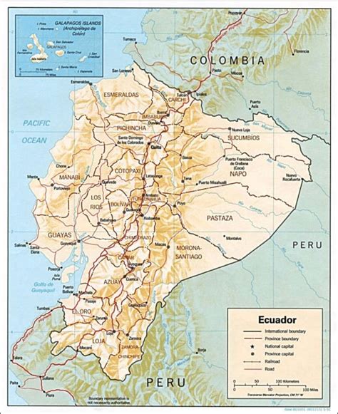 Mapa F Sico Y Pol Tico Del Ecuador Figura Tomada Internet