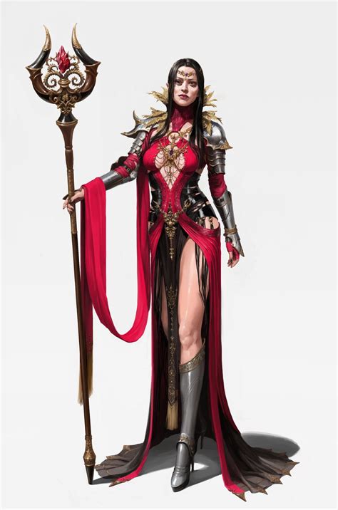 ArtStation Wizard Yeon Jung Kim Fantasy Women Fantasy Female Warrior Female Character Concept