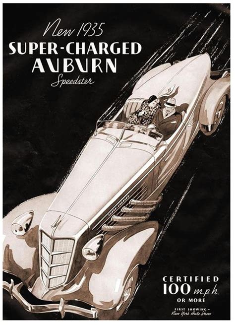 Taken From 50 Great Post Vintage Car Posters By Norman Clark On