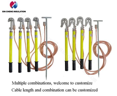 Portable High Voltage Earthing Grounding Wire Earth Clamp Ground Rod