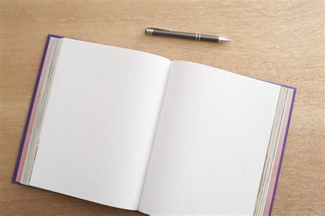 Free Image Of Open Blank Notebook Or Journal