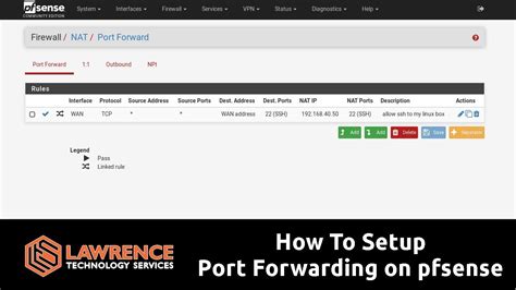 How To Setup Port Forwarding On Pfsense 24 Youtube