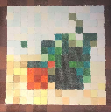 Minecraft Paintings On Canvas Etsy