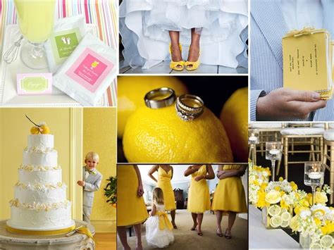 Lemons Pantone Wedding Styleboard The Dessy Group Pantone Wedding