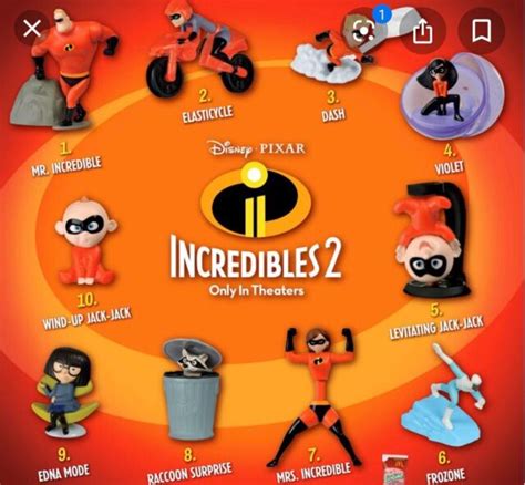 Mcdonalds 2018 Incredibles 2 Complete Set New In Bags Ebay