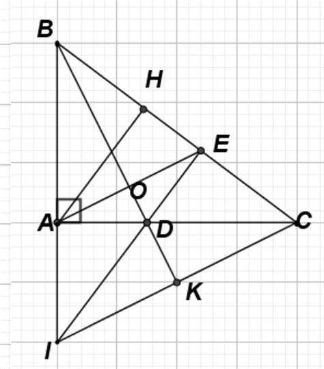 cho-tam-giác-abc-vuông-tại-a,-đường-cao-ah,-đường-phân-giác-bd-Đường-thẳng-đi-qua-a-vuông-góc