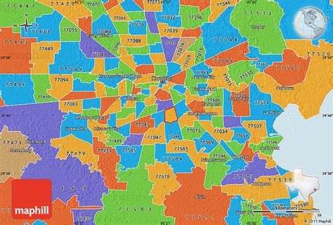 Political Map Of Zip Code 77033