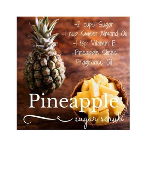 Simple Pineapple Sugar Scrub Recipe