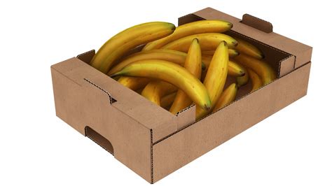 Fruit Cardboard Box Withs Model Turbosquid 1542563