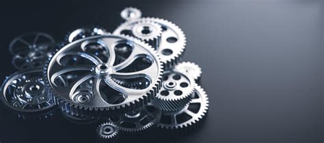 Gears And Cogs Mechanism Industrial Machinery Stock Illustration