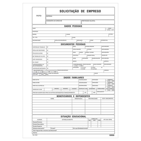 Carta De Solicitação De Emprego