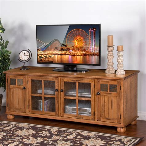 Sunny Designs Sedona Tv Console Rustic Oak 72 In