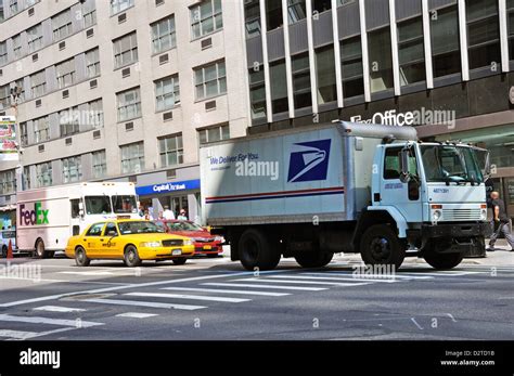 US Post Office USPS Truck New York City USA Stock Photo Alamy