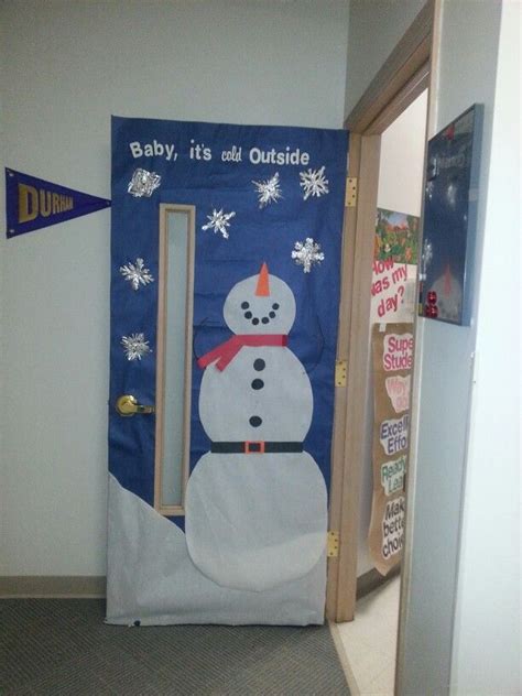 Snowman Door Decor School Door Decorations Christmas Door Decorations