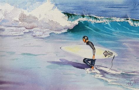 Surfer Painting Pj Cook Gallery Of Original Fine Art