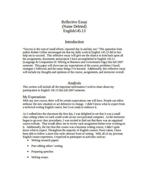 How to write a logical conclusion for a reflective essay? FREE 19+ Reflective Essay Examples & Samples in PDF | Examples - Example of a personal