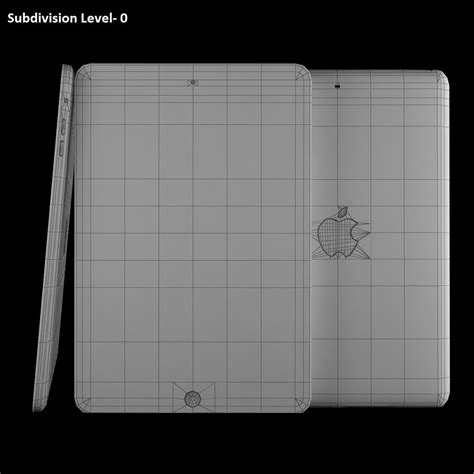 Apple Ipad Mini 3 Gold And Silver 3d Model 30 Obj Fbx 3ds Max
