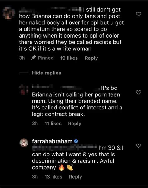 Teen Mom Farrah Abraham Accuses Mtv Of Discrimination For Firing Her Over Sex Tape As Briana