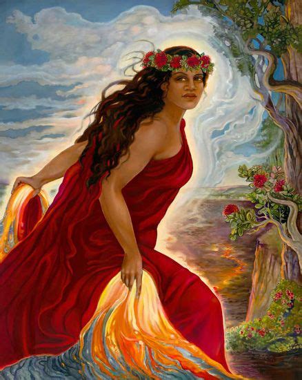Pele Hawaiian Goddess Parvone Hawaiian Mythology Hawaiian Goddess Hawaiian Woman Hawaiian