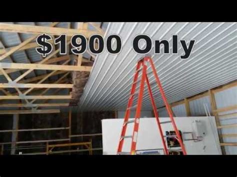 Shop ceilings and more at the home depot. Pole Barn Steel Ceiling Liner Install Tips & Ideas - YouTube