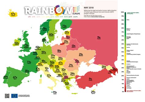 Rainbow Europe Map And Index 2022