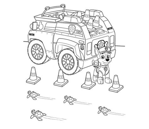 Printable Chase Paw Patrol Coloring Page Download Print Or Color