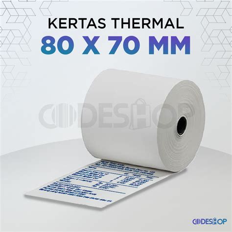 Jual Kertas Kasir Thermal X Mm Biru Otani Shopee Indonesia