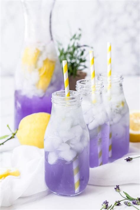 Sparkling Lavender Lemonade Summer Drinks Homemade Lemonade