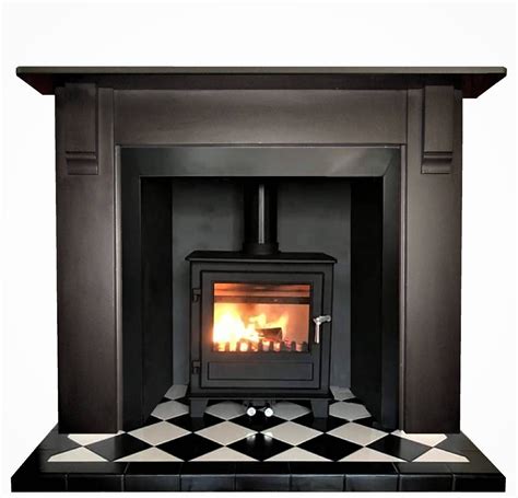 Buy Online Edwardian Antique Slate Fire Surround Fireplace Antique