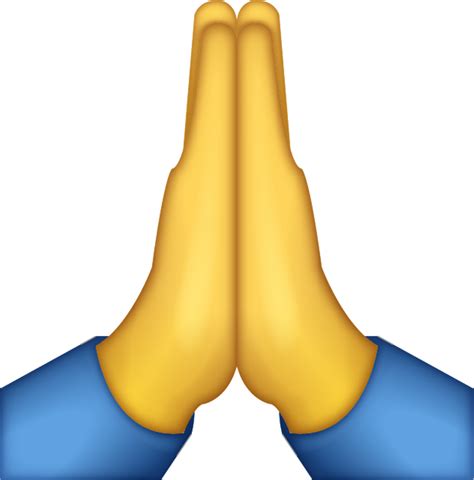 Download Emoji Emoji Pray Thankyou Thanks Praying Hands Emoji Png