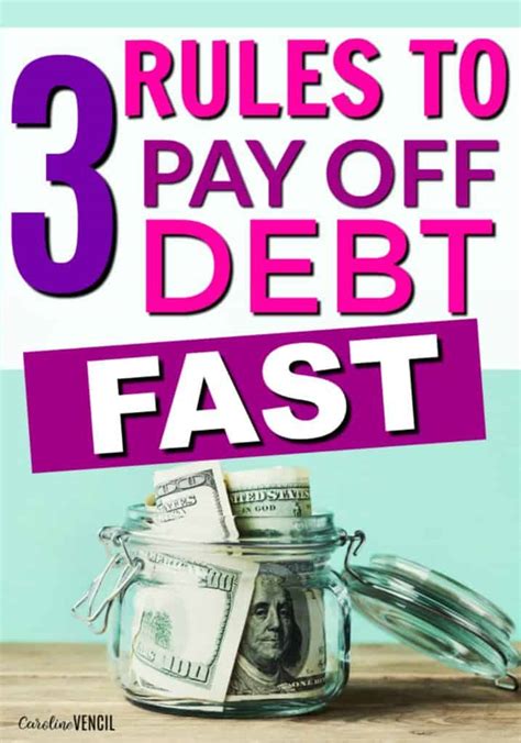 The 3 Rules To Paying Off Debt Fast