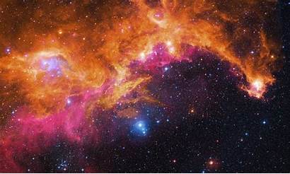Universe Wallpapers Orange Nebula Rose Universo Galaxy