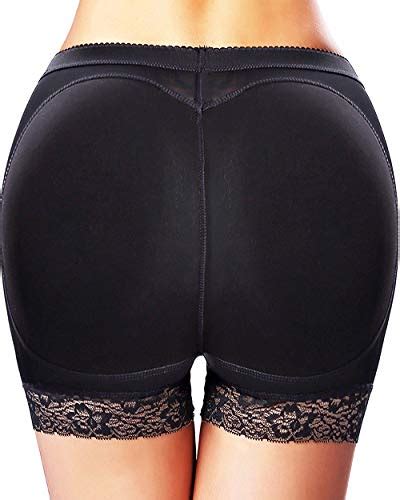 Kiwi Rata Womens Seamless Butt Lifter Padded Lace Panties Enhancer Underwearblackxx Large