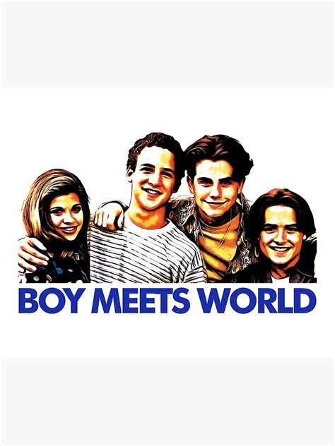 Boy Meets World Team Poster By Charleraft Redbubble